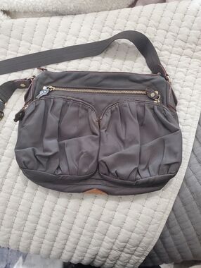 MZ Wallace Everyday Quilted Crossbody Bag in Dark Brown